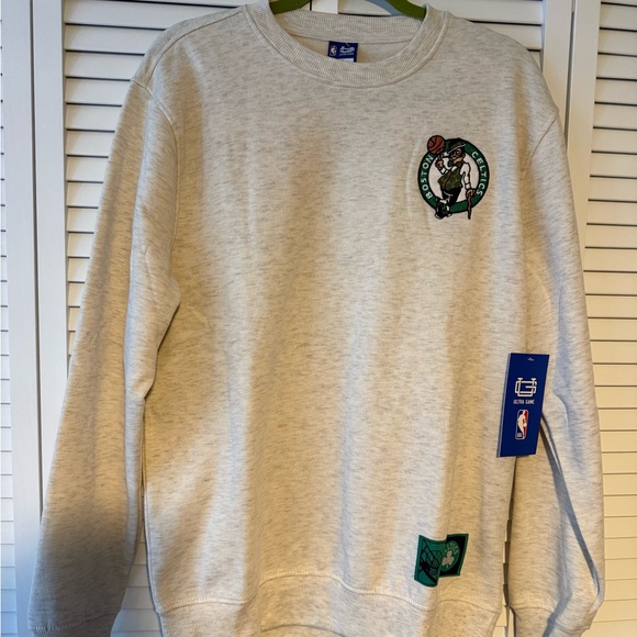Gray NBA Team Logo Men's Sweater